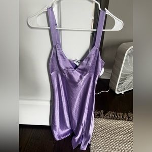 Star Shining Mini Dress- purple